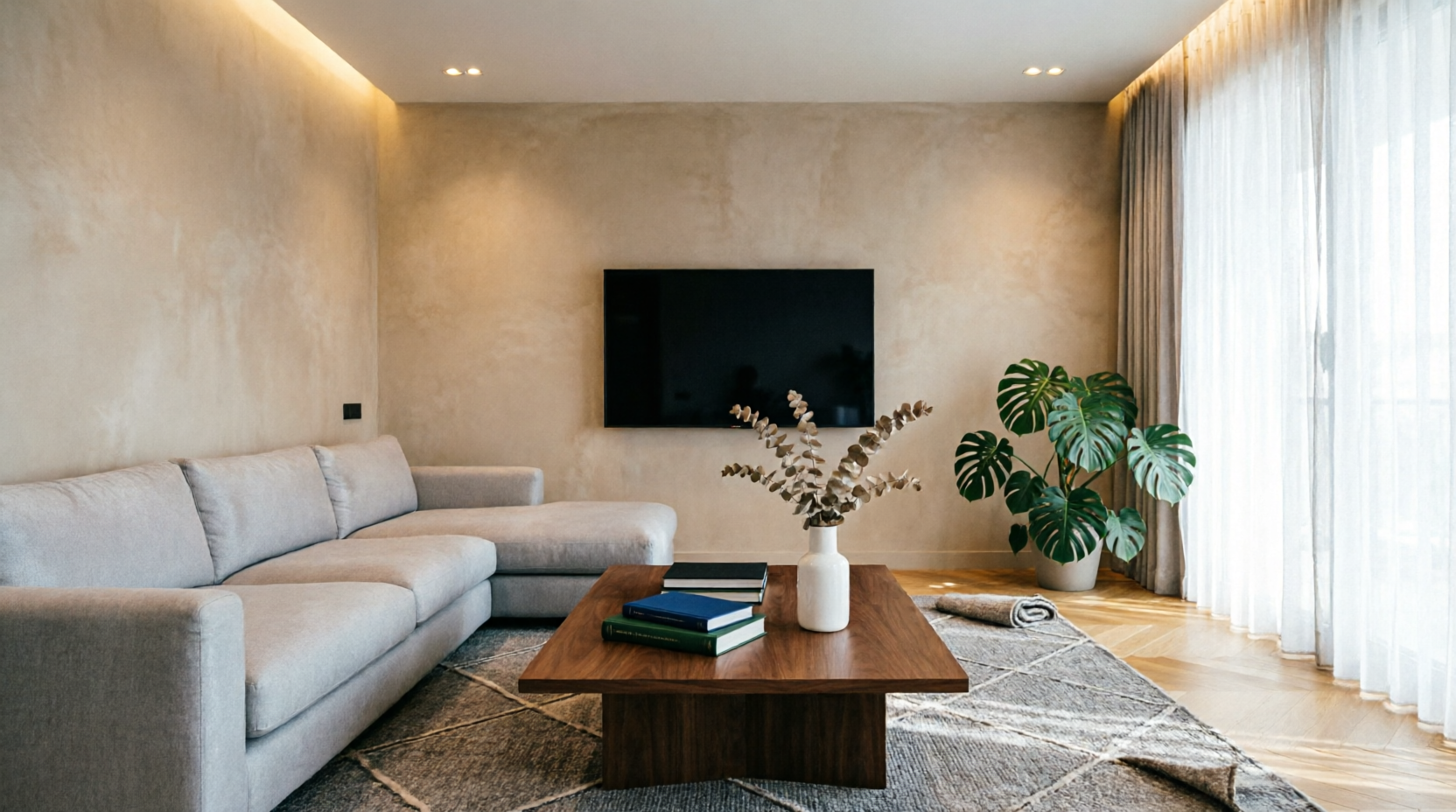Living Room back wall
